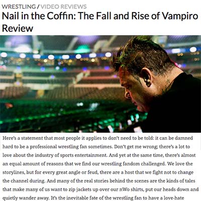 Nail in the Coffin: The Fall and Rise of Vampiro Review (2020)